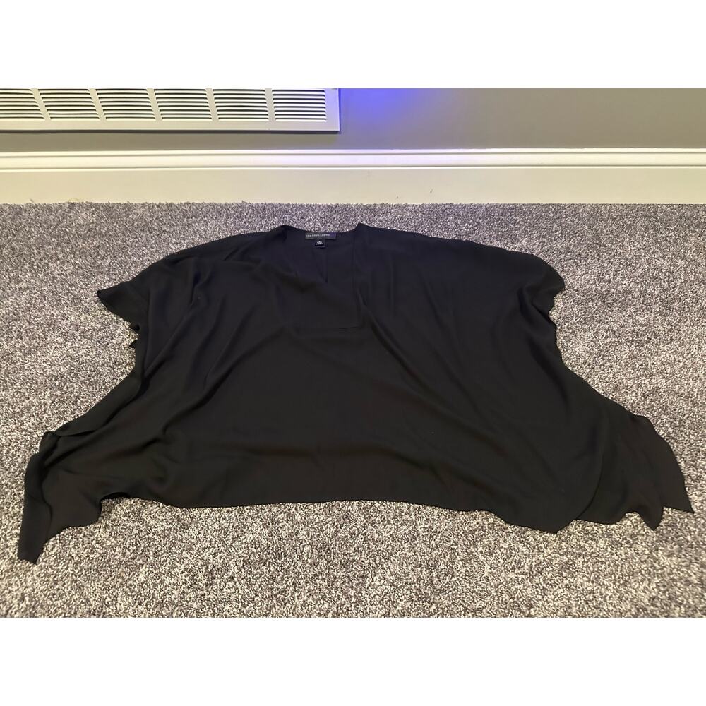 Colleen Lopez Asymmetrical Black Blouse